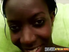 Amateur Black Teen Multitasks Like A Pro On White Dicks