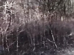 Playing with my pussy while out for a walk