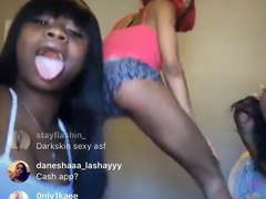 BLACK TEEN THOTS TWERK ON IG LIVE