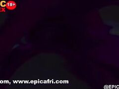 Horny wet Ebony gets some hard black dick (Trailer)