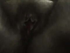 Fat ebony pussy play