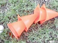 Workout group decide to burn some additional calories