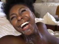 Black Girl Fucked Hard Until She Squirts And Takes His Load