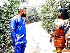 African Black Stud Gets A Quick Trip Through Her Black Bush