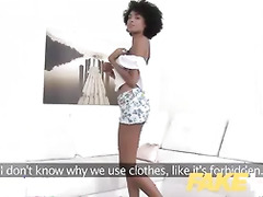 Fake Agent Ebony Brazilian babe Luna Corazon fucked by agent