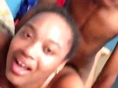 Ebony records while she gets fucked