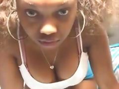 Big booty black teen live