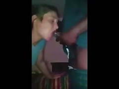 Her black master fucks her throat