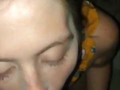 Owned By Black Master ,on her knees blowing Him Part1