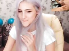 Russia girl Ann aka IForSincerity helping a black man to cum