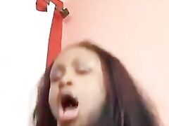 Giant ghetto cock fuck small ghetto pussy and spunk in mouth