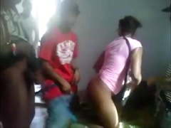 Hood Slut Lets Niggas Take Turns