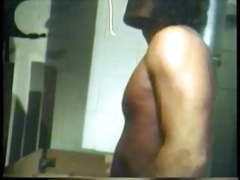 Bartender lures hot ebony into the back room for a fuck session