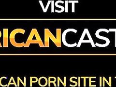 Jizzing on Aspiring Amateur African Models at a Casting