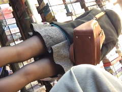 Market japan upskirt black pantyhose 3