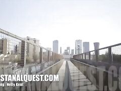 Unkind brunet Nelly Kent first asshole quest