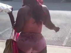 Auntie showing too much ass